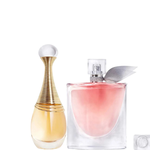 2 Perfumes Dior J’ADORE and Lancôme LA VIE EST BELLE (Eau de Parfum)