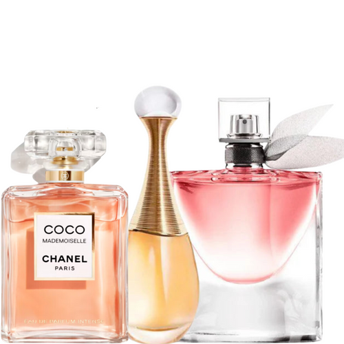 3 Dior J'ADORE Perfumes, Lancôme LA VIE EST BELLE (Eau de Parfum) and CHANEL COCO MADEMOISELLE EAU DE PARFUM 100ML