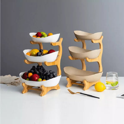 Bamboo Fruit Basket for Table