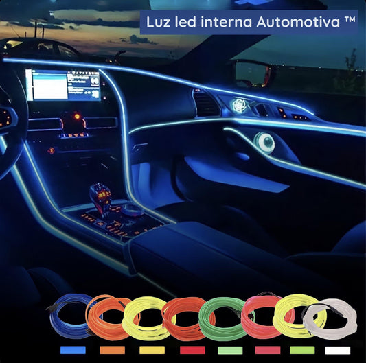 Fita Led Automotiva Luz Neon Interna Painel Portas